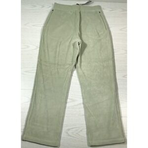 Adidas ONE Velour ST Basketball Pants Men Medium Green Mesh Lined Pockets New